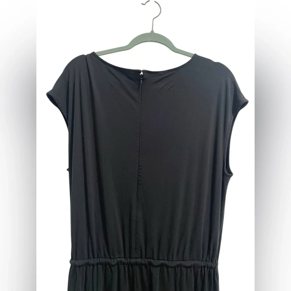 Lauren Ralph Lauren Women’s Jumpsuit Black Wide Leg Size L Y2K Retro - Picture 5 of 15